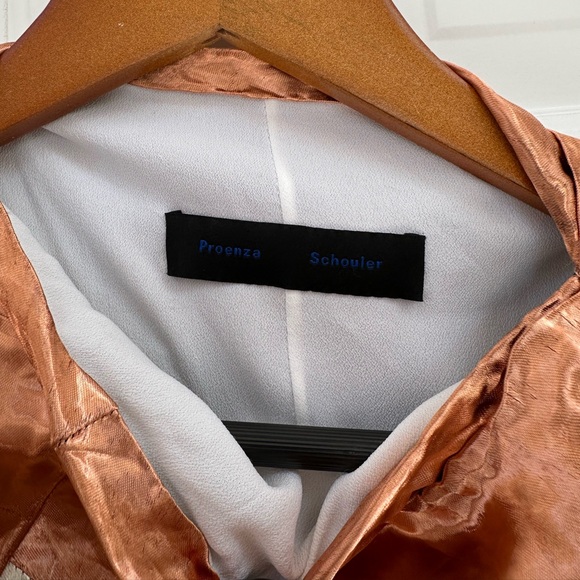 Proenza Schouler Assymetric Metallic Dress - Picture 8 of 15